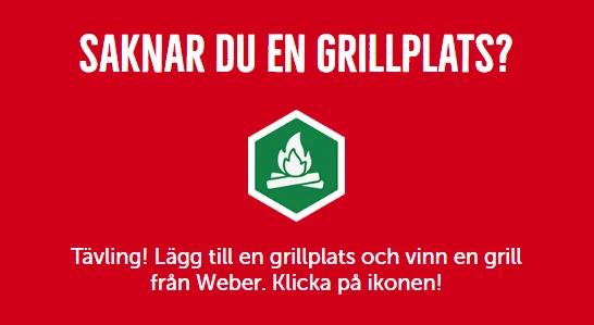 Tävling: lägg till en grillplats och vinn en Weber-grill